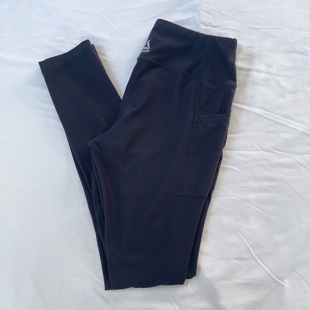 Reebok Black Workout leggings with pockets